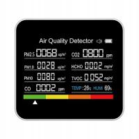 Tester jakości powietrza, analizator jakości powietrza, wilgotność temperatury 9 w 1