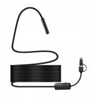 Kamera endoskopowa USB z miękkim kablem USB, USB C i Micro USB IP67 o