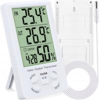 Stacja pogody MEMFLOW TERMOMETR ZEWNĘTRZNY WEWNĘTRZNY WYŚWIETLACZ