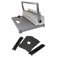 Машина для переплета пластиковых переплетов с набором крышек и спиралей на 20 переплетов