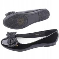 Balerinki dziewczęce wsuwane balerinki skóra ekologiczna