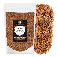 Льняное семя коричневое 1 кг натуральное коричневое льняное семя высокое качество