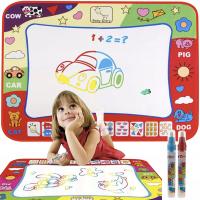 XL Водный коврик для рисования водой Набор маркеров подарок для детей