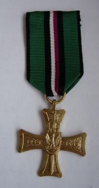 III RP KRZYŻ NARODOWE SIŁY ZBROJNE, złocony