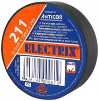 ANTICOR Taśma elektroizolacyjna Electrix 211 19mm x 20m czarna