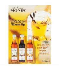 Zestaw syropów do kawy i herbaty Monin Warm Up zimowy rozgrzewający 3x50 ml