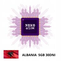 XOXO eSIM Internet Albania 5GB na 30 dni