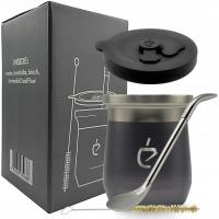 REWOLUCYJNY zestaw yerba mate Termolid DualFlow Gray PRO: matero, bombilla