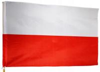 Польский флаг Польша флаги подшитый туннель 90x60 см