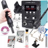 ZESTAW STACJA LUTOWNICZA 2W1 HOT-AIR GROTOWA TECHREBAL 8586 + AKCESORIA