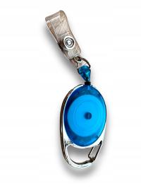 ZAWIESZKA BRELOK RETRAKTOR IDENTYFIAKTOR HOLDER SKIPASS Z LINKĄ KARABIŃCZYK