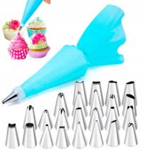 Zestaw dysz do kremu do ciast 26 szt.