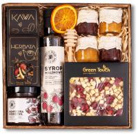 KOSZ PREZENTOWY BOX PREZENT SYROP CZEKOLADA KONFITURY UPOMINEK herbata kawa