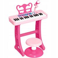 PIANINO KEYBOARD dla DZIECI Krzesełko MIKROFON 37 klawiszy Nagrywanie