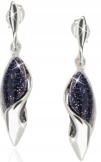 Piękne kolczyki srebrne noc kairu kolczyki sztyfty wkrętki srebro próba 925