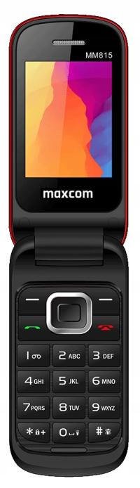 Telefon klapka komórkowy Maxcom MM815 Czerwony Dla Seniora Duże Klawisze