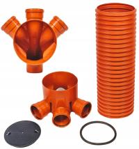 Studzienka Zbiorcza 315 Kanalizacyjna | Rura Karbowana 100cm | Pokrywa |