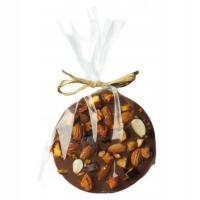 Medalion czekolada mleczna ze śliwką i migdałami prezent upominek dla Ojca