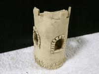 PIĘKNY LAMPION -RĘCZNA ROBOTA Z GLINY