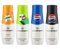 4x сироп 7up Pepsi Mirinda Pepsi Max Sodastream для сатуратора воды 440 мл