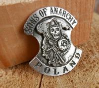 Sons of Anarchy Poland Znaczek Blacha 3D