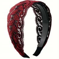 Korean New Vintage Lace Flower Hair Hoop Sweet Headband Temperament Wide