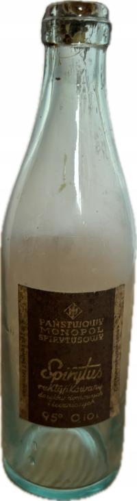 BUTELKA PMS SPIRYTUS REKTYFIKOWANY PAŃSTWOWY MONOPOL SPIRYTUSOWY KRAKÓW