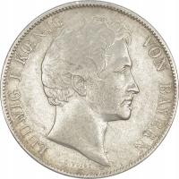 7.db.BAVARIA, LUDWIK I, 1 GULDEN 1843