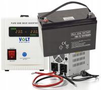 Zasilacz awaryjny UPS PIECA Sinus PRO1000E VOLT POLSKA + AKUMULATOR 100Ah