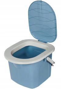 BRANQ - Toaleta turystyczna - przenośna - Wiadro - WC na działkę - 15,5 L