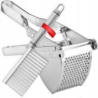 PRASKA PRASA WYCISKARKA Z NOŻYKIEM DO ZIEMNIAKÓW PURE WARZYW OWOCÓW SOLIDNA