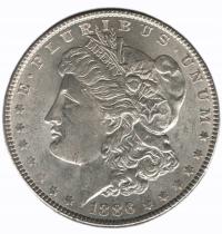 USA - Morgan Dollar - 1886 - Brilliant Uncirculated
