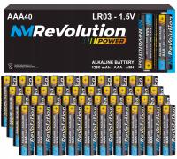 40X пальчиковые батарейки AAA LR03 R3 щелочные 1.5 в