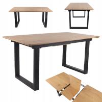 Раздвижной стол лофт металлические ножки 160/200 современная кухня столовая