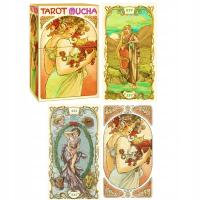 KARTY TAROTA ZESTAW KLASYCZNYCH KART DO WRÓŻENIA MUCHA TAROT 78 SZT