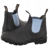 Buty Sztyblety Skórzane Wsuwane Blundstone 2209 Steel Denim Szare