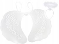 STRÓJ ANIOŁKA SKRZYDŁA + AUREOLA AUREOLKA JASEŁKA ANIOŁ ZESTAW PRZEBRANIE