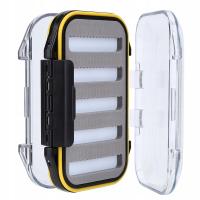 DWUSTRONNE PLASTIKOWE ETUI PUDEŁKO NA PRZYNĘTY MUCHOWE