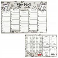 PLAN LEKCJI DLA UCZNIA ORGANIZACYJNY + TABLICZKA MNOŻENIA BRYTYJCZYK CRESCO