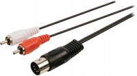 Стерео аудио кабель DIN 5-контактный - 2 x RCA cinch 1,2 м кабель для усилителя