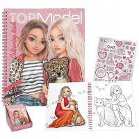 Top Model Kolorowanka Colouring book Książeczka Leo Heard z naklejkami