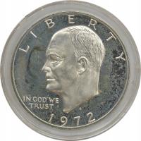 13.fu.USA, 1 DOLAR 1972 S EISENHOWER proof