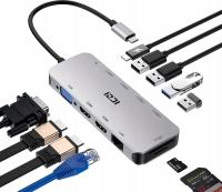 Док-станция USB-C для ноутбука с двумя мониторами