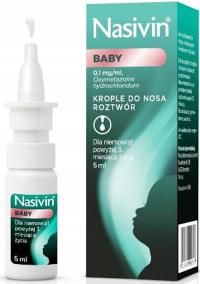 Nasivin BABY 1 мг/мл капли для носа раствор 5 мл
