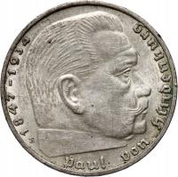 Niemcy, III Rzesza, 2 marki 1936 E, Paul von Hindenburg. #TA#