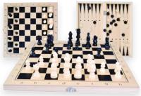 SZACHY WARCABY TRYKTRAK 3w1 DREWNIANE GRY LOGICZNE PLANSZOWE DLA DZIECI