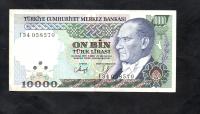 BANKNOT Turcja -- 10000 Lirasi -- 1970 rok