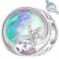 Талисманы океан серебро 925 переливающийся шарик Морская звезда море прелести pr S925