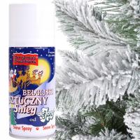 ŚNIEG DEKORACYJNY SZTUCZNY ŚNIEG W SPRAYU 150ml DO CHOINEK BELGIJSKI JAKOŚĆ