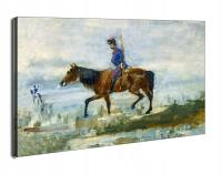 Hussars, Henri de Toulouse-Lautrec - obraz na płótnie 90x60 cm